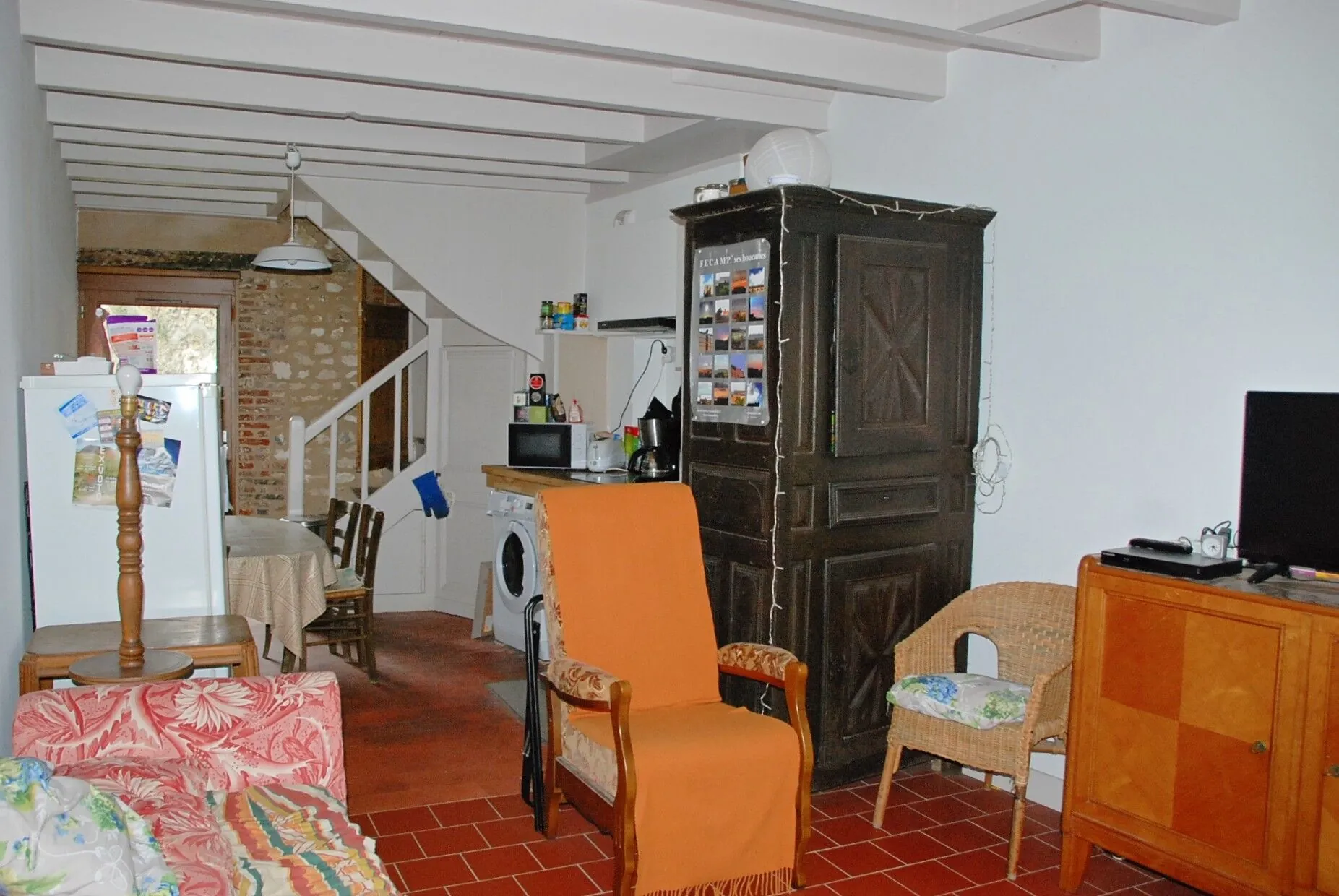 Charmante maison à Fécamp proche plage et port avec cour intérieure 