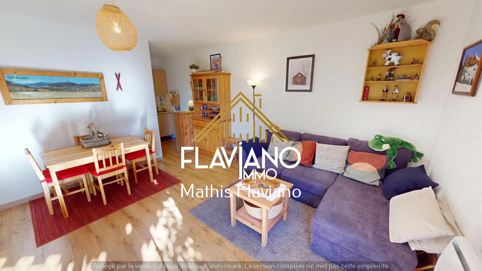 Studio à Molanès près de Pra Loup avec jardin et vue Montagnes 