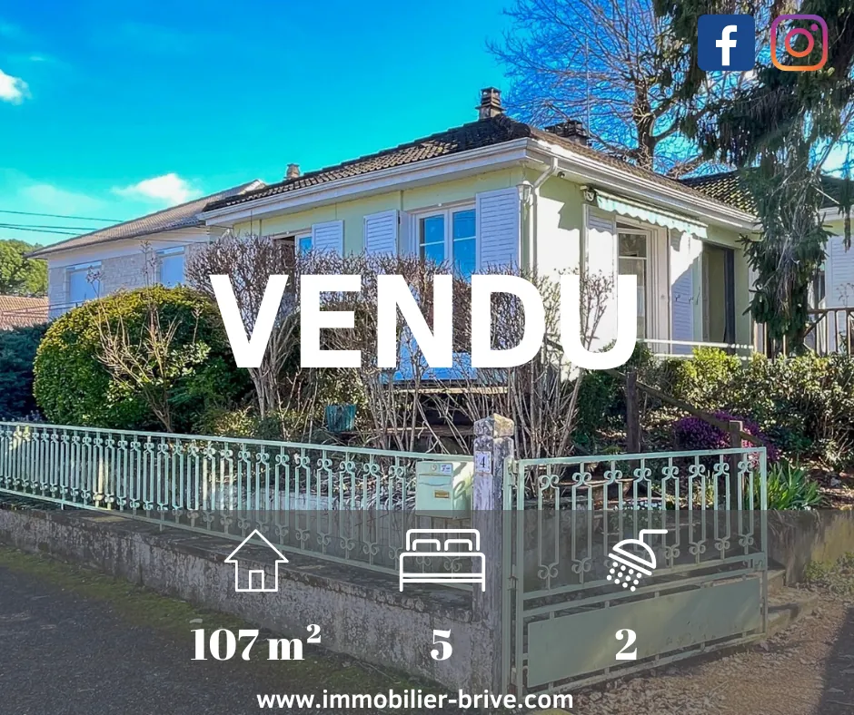 Maison à vendre dans le quartier Danton à Brive la Gaillarde - 4 chambres, garage et terrain arboré