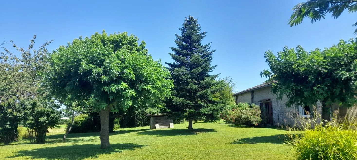 Maison en pierre à rénover à La Réole avec grand terrain et vue dégagée 