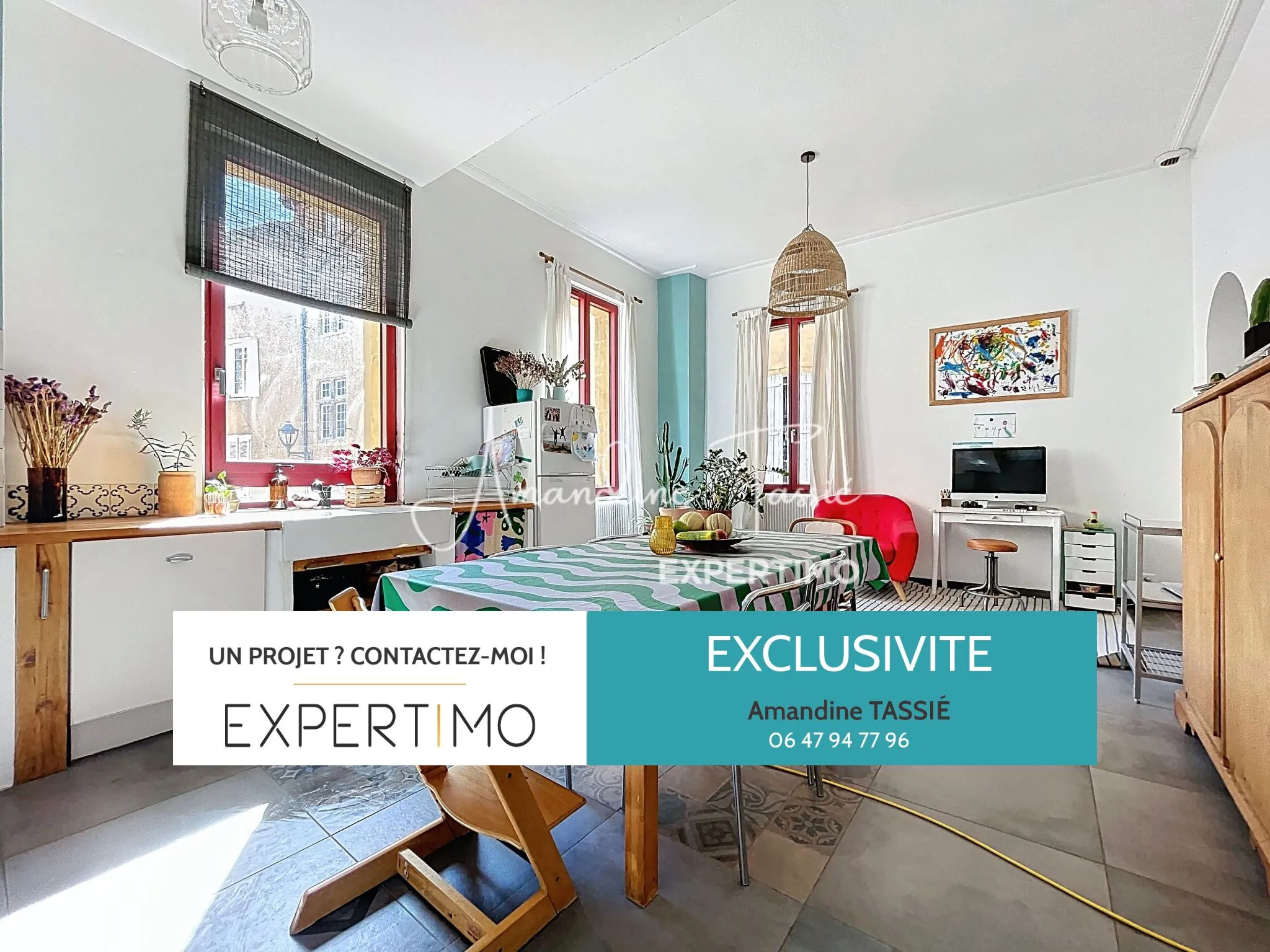 Maison de ville pleine de charme à Millau, 129,5 m² avec 4 chambres et deux box 