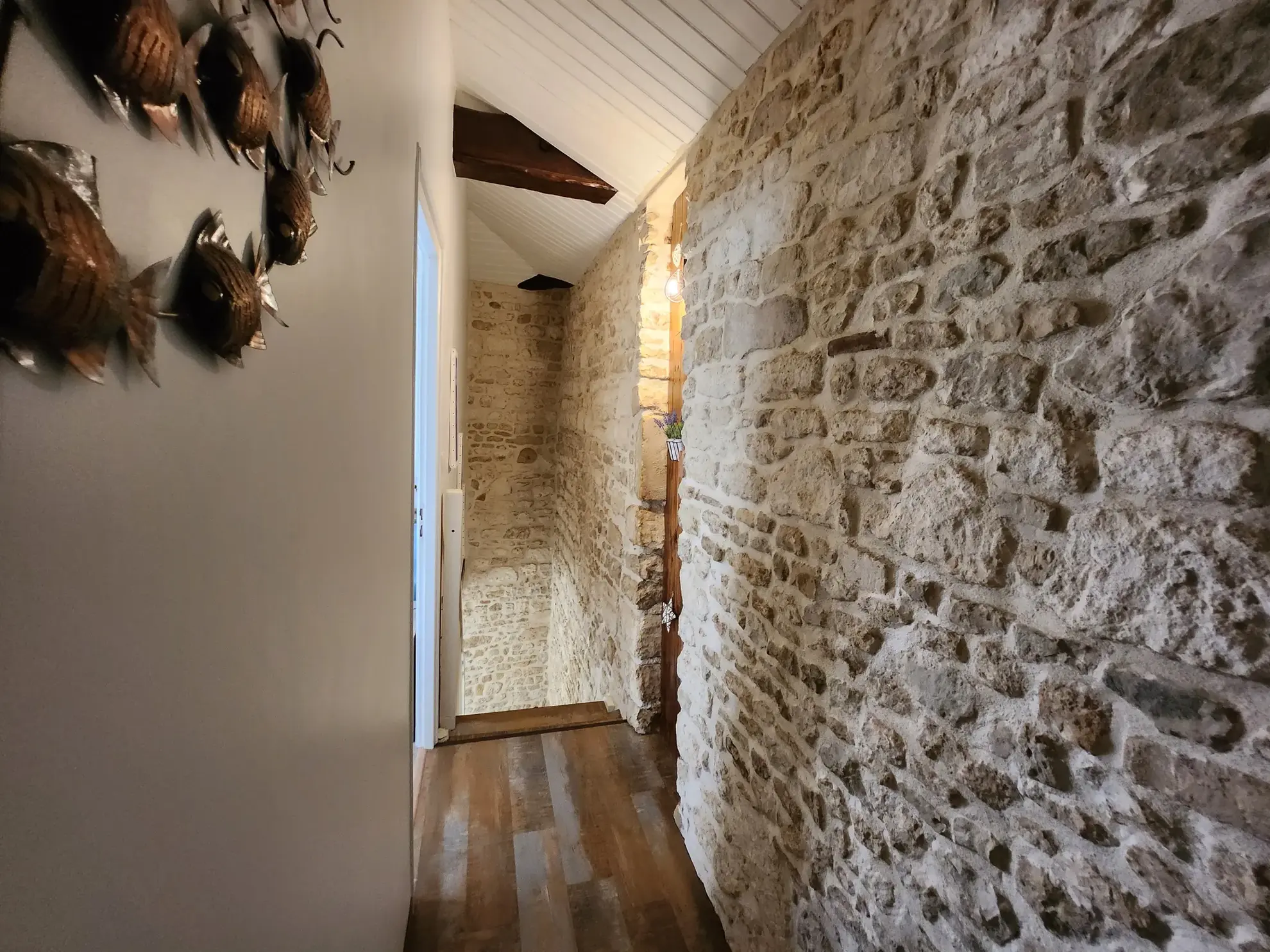 Charmante maison en pierre rénovée avec dépendances à Sainte-Jean-de-Beugné 