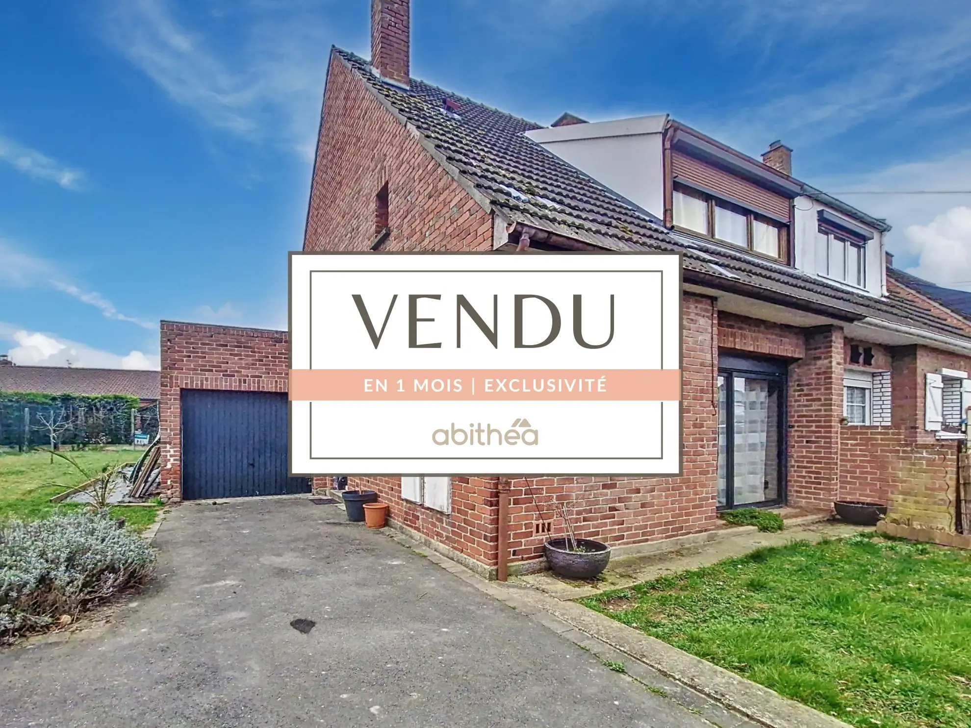 Maison à Bauvin avec jardin, garage, 3 chambres, proximité commodités