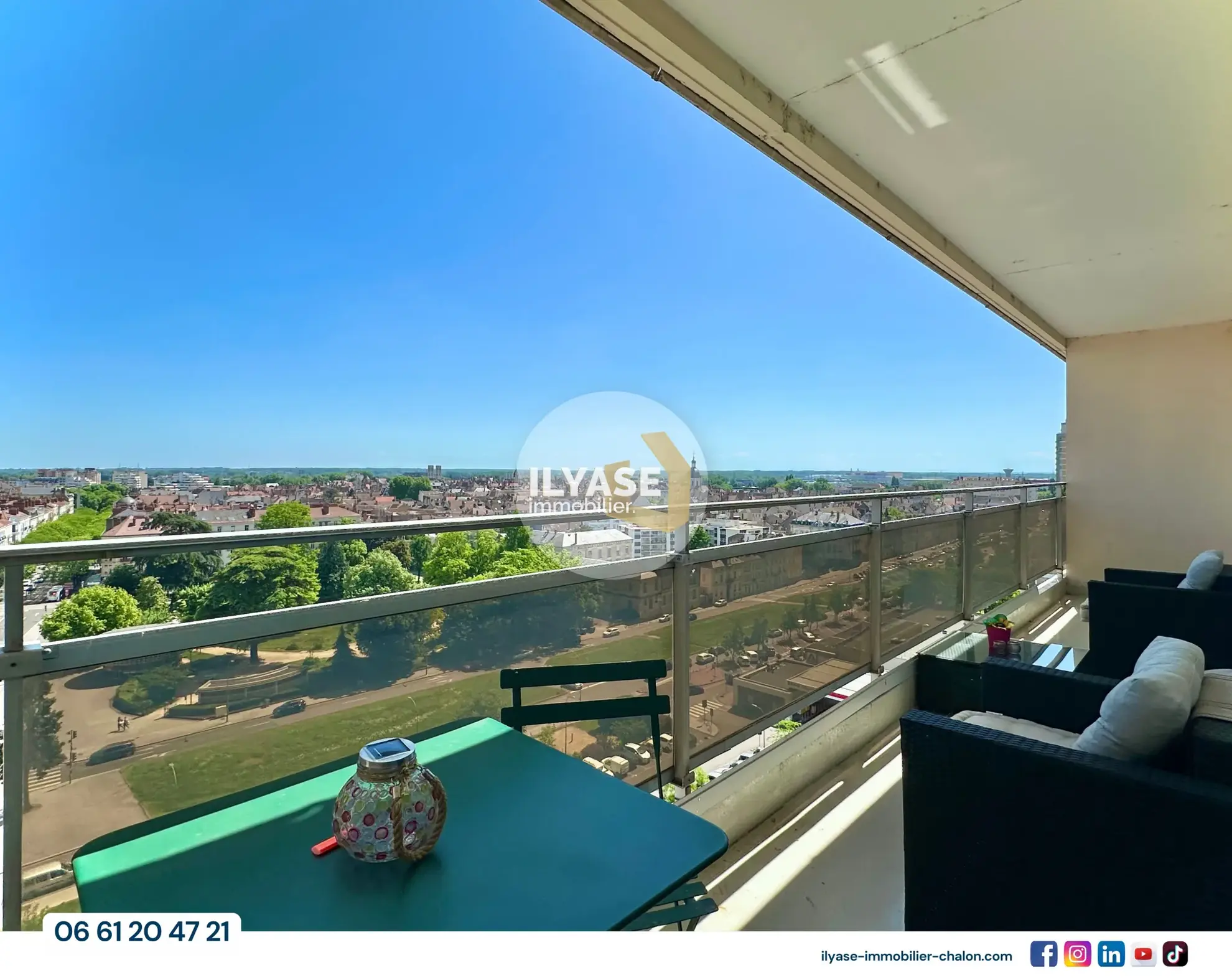 Appartement T4 haut-de-gamme avec vue panoramique à Chalon-sur-Saône 
