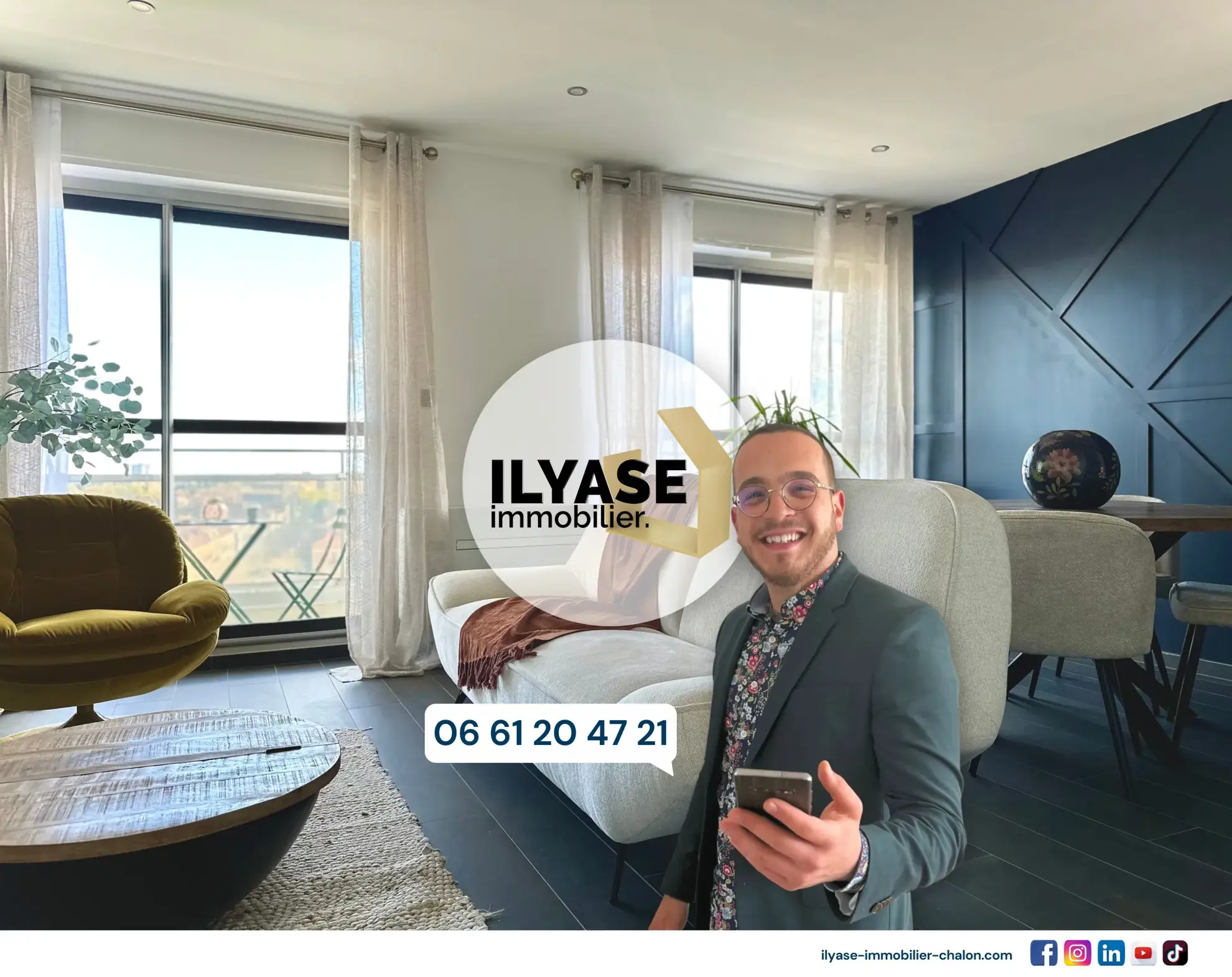 Appartement T4 haut-de-gamme avec vue panoramique à Chalon-sur-Saône