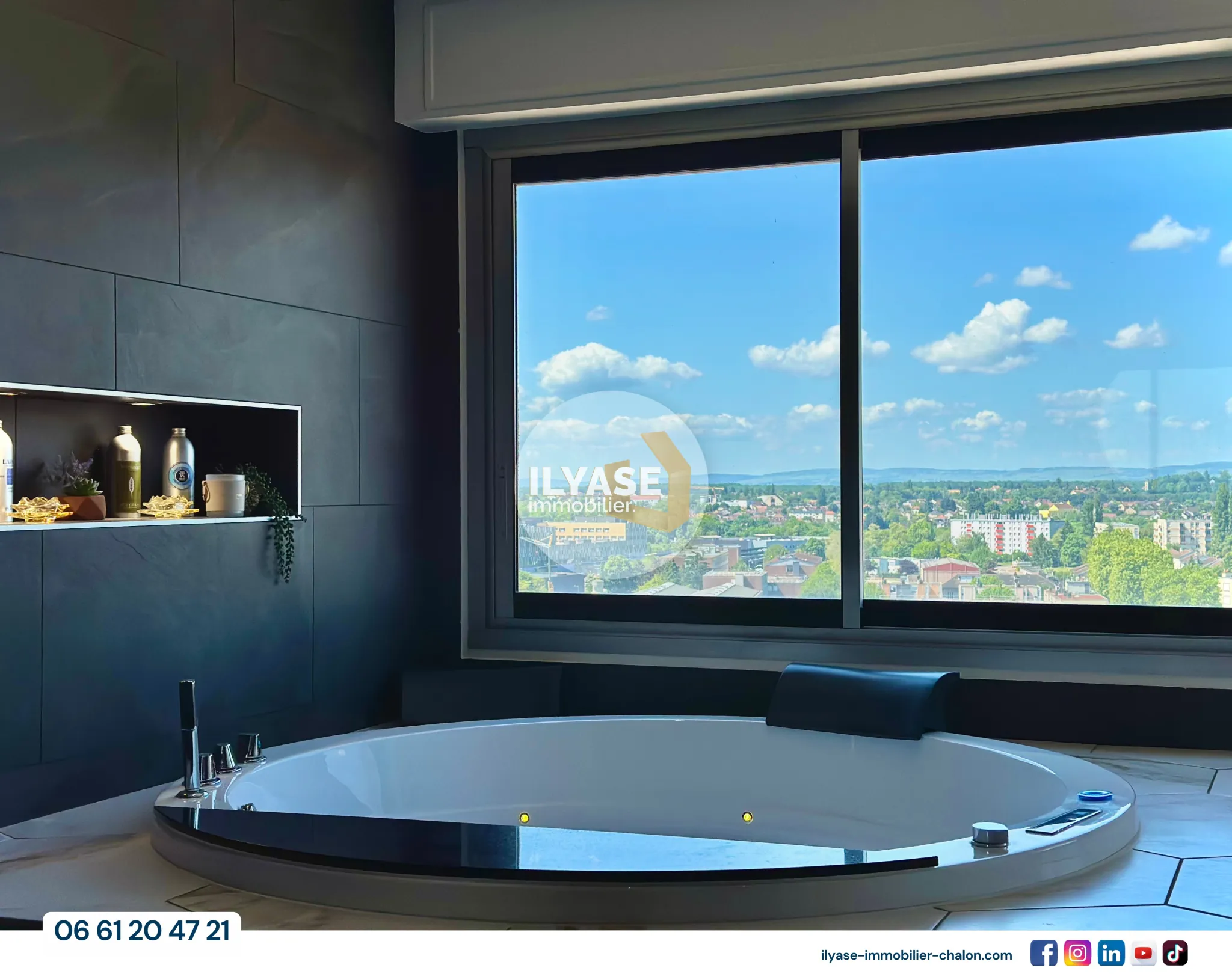 Appartement T4 haut-de-gamme avec vue panoramique à Chalon-sur-Saône 