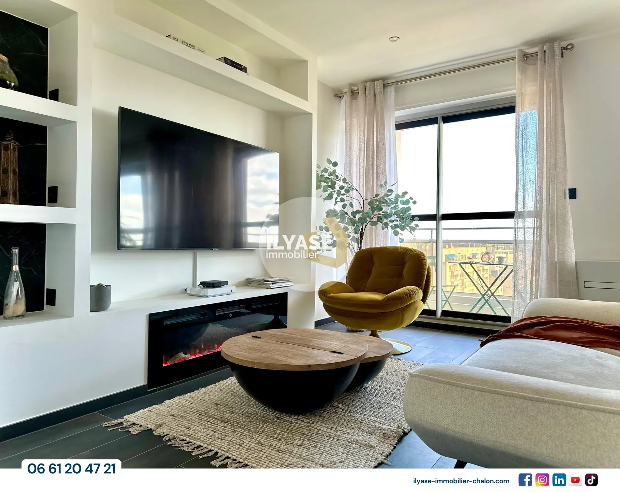 Appartement T4 haut-de-gamme avec vue panoramique à Chalon-sur-Saône 