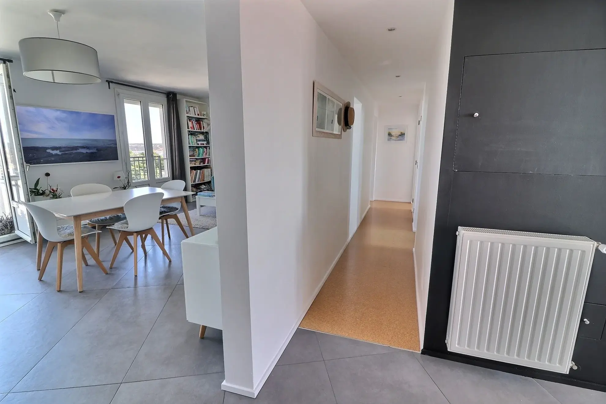 Bel appartement rénové de type 4 à Brest Guelmeur avec vue sur la mer 