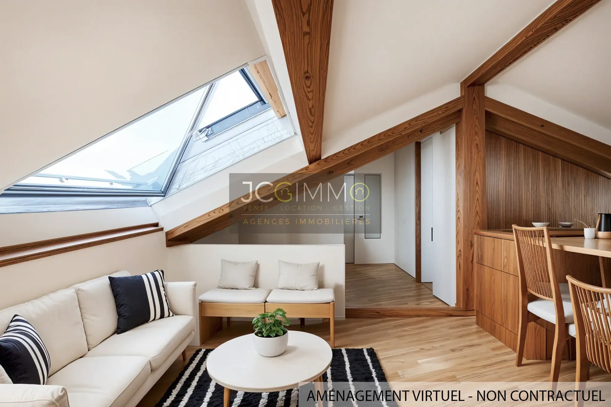 Studio 33 m² à Hyères dans le centre-ville, dernier étage, bon état et rentabilité attractive 