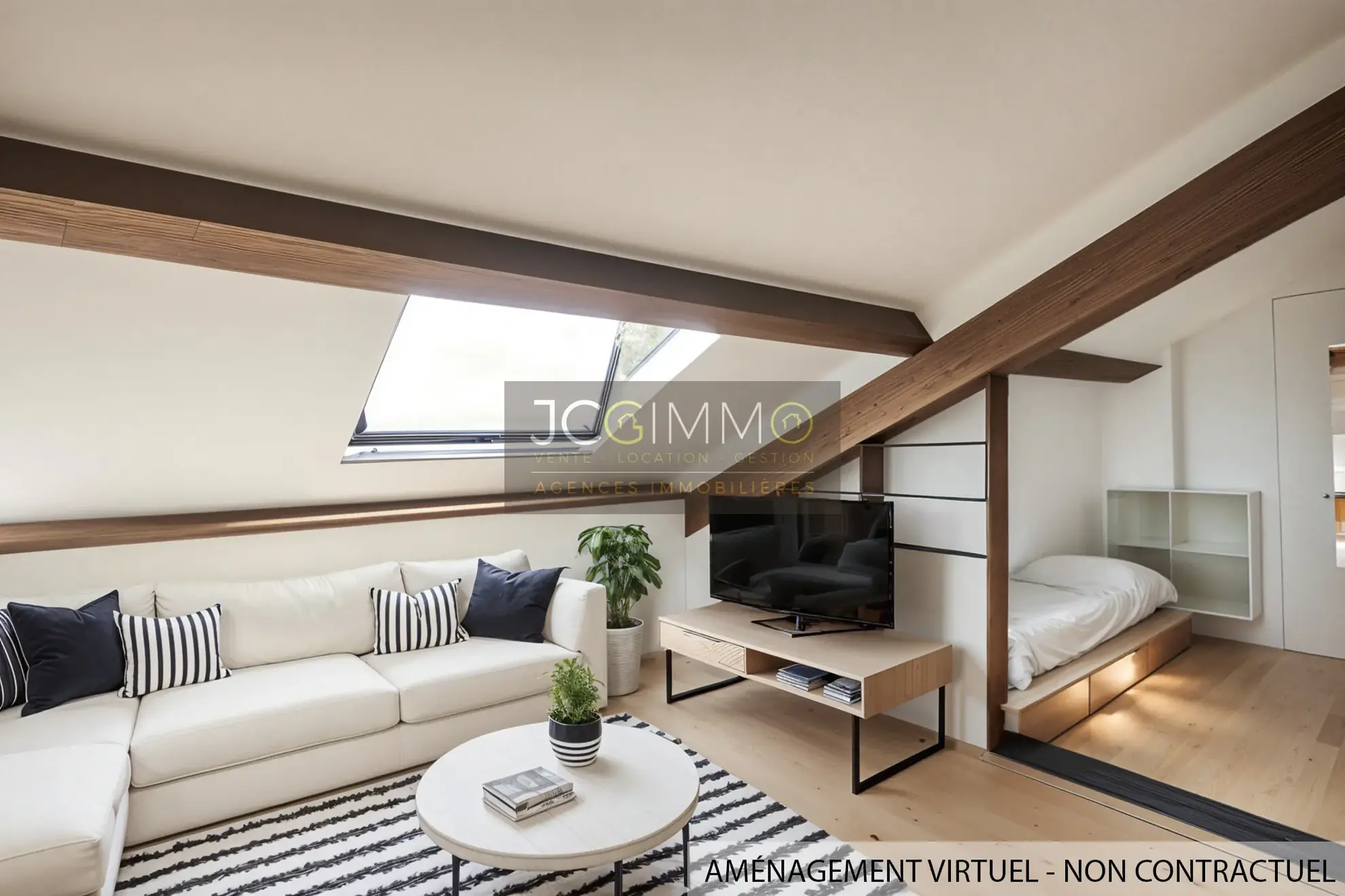 Studio 33 m² à Hyères dans le centre-ville, dernier étage, bon état et rentabilité attractive 