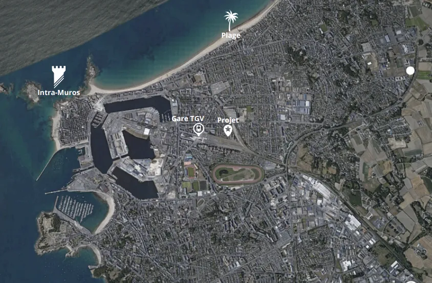 Appartement T3 rénové au cœur de Saint-Malo, proche gare et plage 