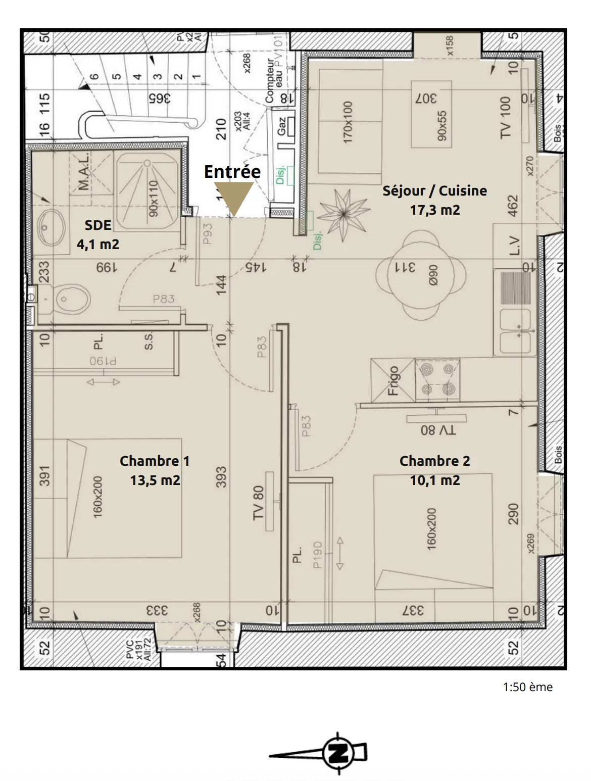 Appartement T3 rénové au cœur de Saint-Malo, proche gare et plage 