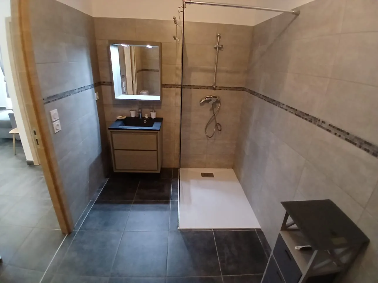 Appartement lumineux 1 chambre avec jardin à Vescovato 