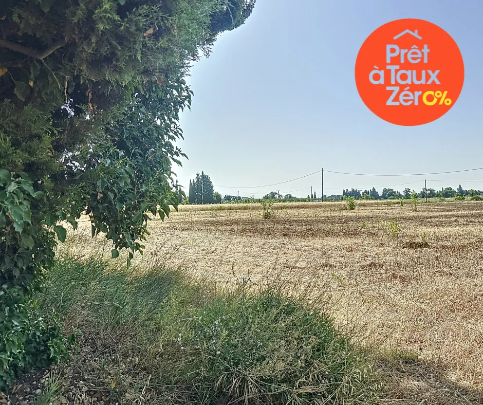 Terrain constructible à Orange avec vue dégagée sur le Ventoux et les Dentelles de Montmirail 