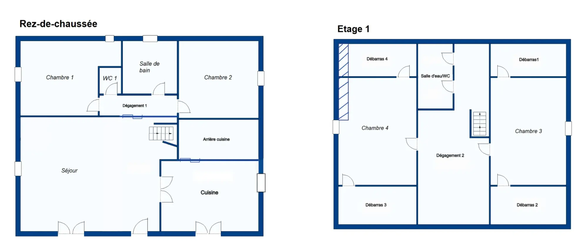 Maison Type 6 de 166 m² avec vue dégagée face à un grand terrain de 941 m² à Saint-Léons 