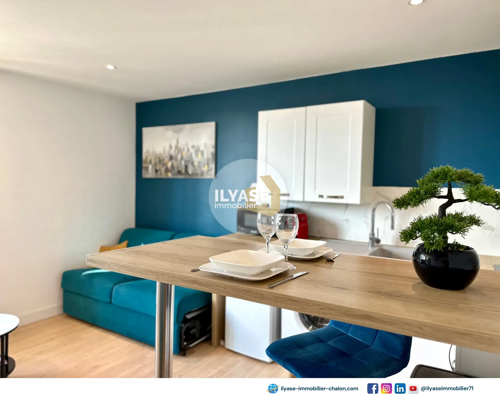 Appartement T2 meublé de 31 m² à Chalon-sur-Saône, investissement idéal 