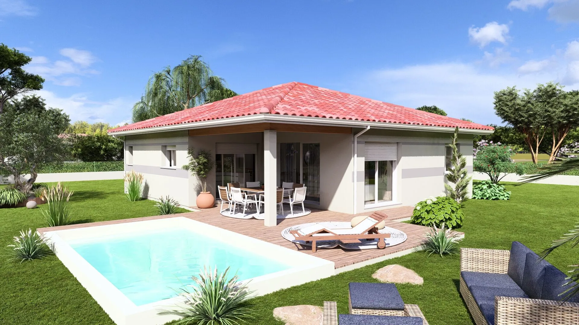 Maison neuve 3 chambres à Castets – Construction personnalisée et moderne 