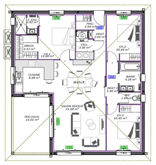 Maison neuve 3 chambres à Castets – Construction personnalisée et moderne 