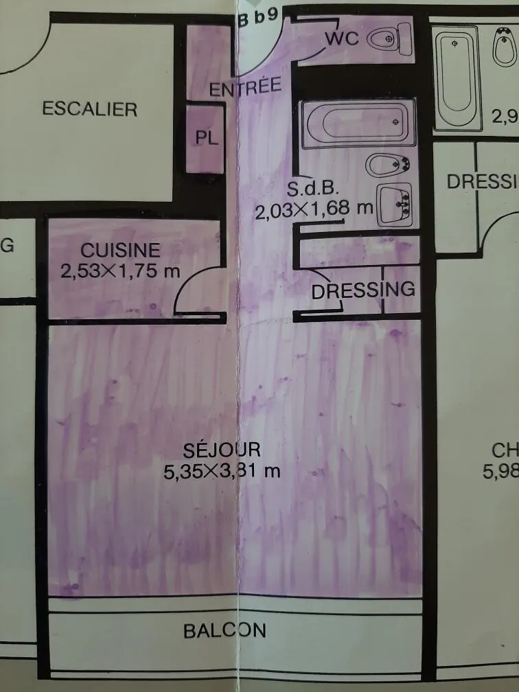 Studio à vendre avec vue sur la Grande Arche à Courbevoie - Esplanade 