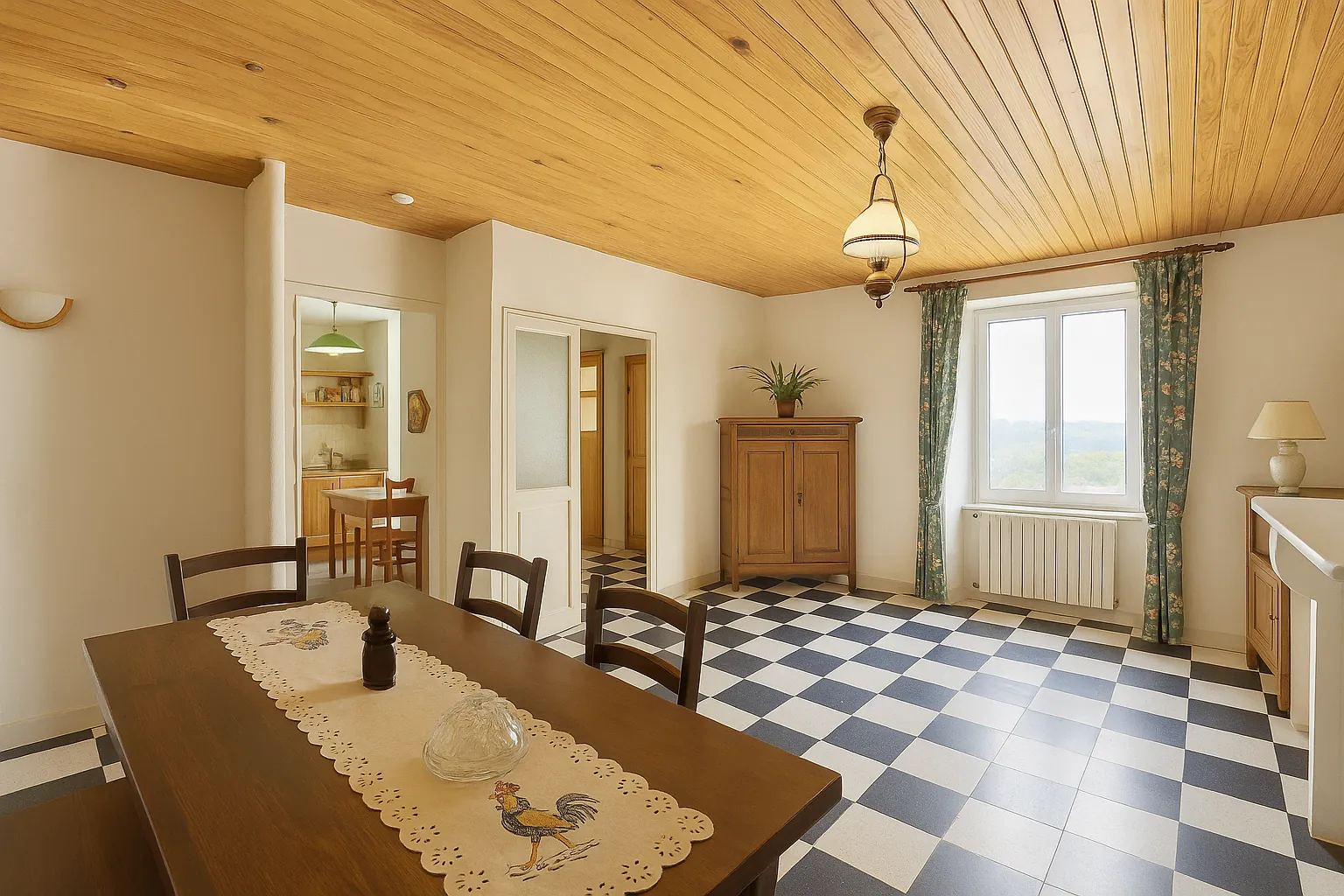 Maison de village authentique à Fanjeaux avec 4 chambres, située en plein cœur du village 