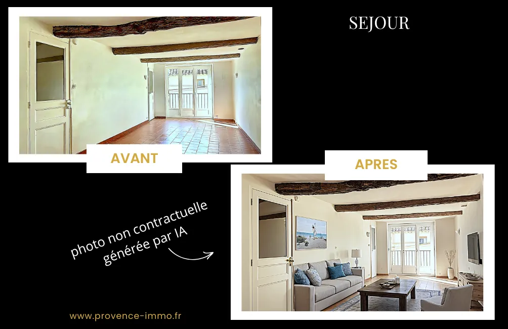 A vendre à Rians, maison de village de 68m² avec garage, charme provençal et potentiel à rafraîchir 