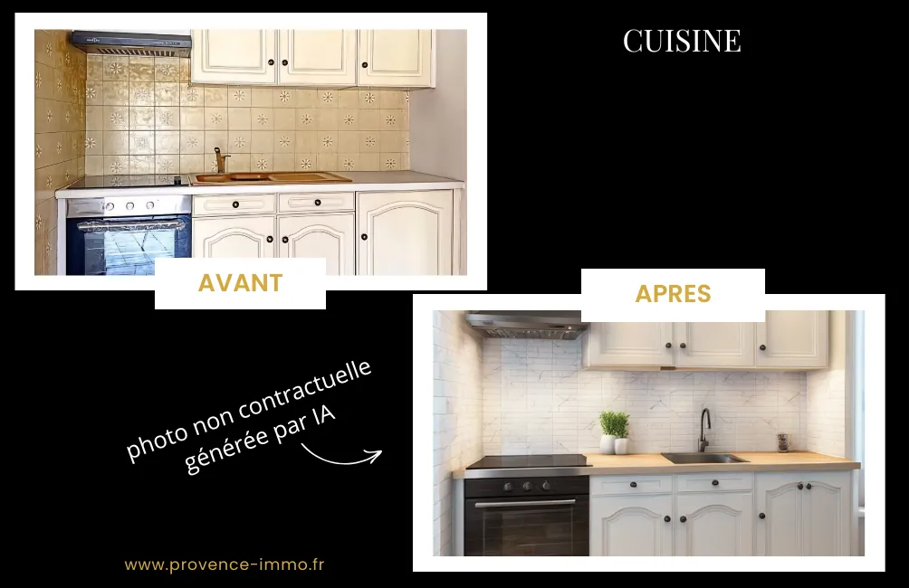 A vendre à Rians, maison de village de 68m² avec garage, charme provençal et potentiel à rafraîchir 