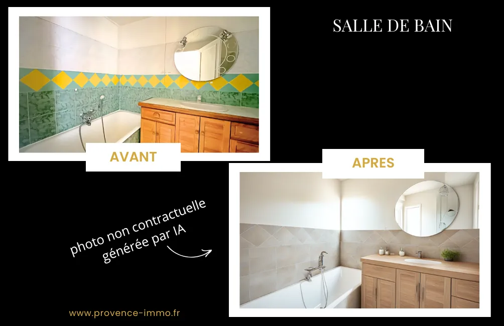 A vendre à Rians, maison de village de 68m² avec garage, charme provençal et potentiel à rafraîchir 