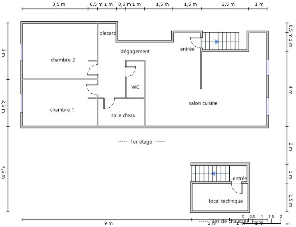 Appartement T3 rénové de 74 m² avec 2 parkings à Peynier 
