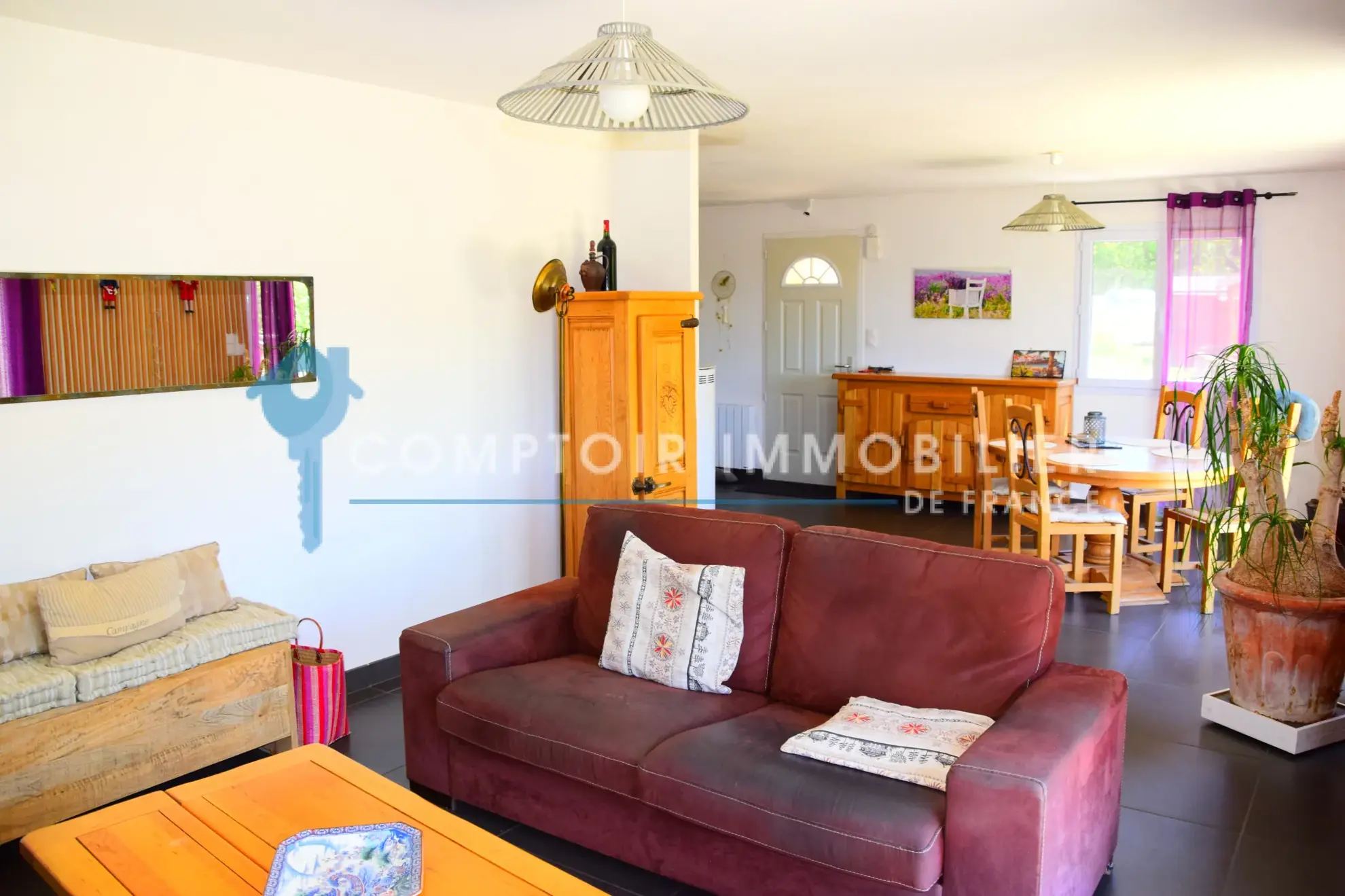 Charmante villa de 110 m² avec vue montagne à Courcourn, Ardèche 