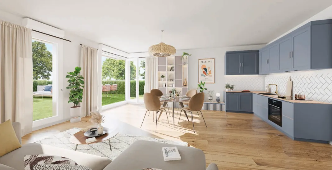 Appartement 3 pièces à Tours de 62 m² avec balcon, livraison 2026 