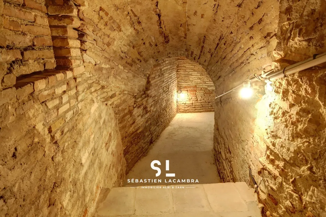 Charmante maison de ville rénovée à Lisle-sur-Tarn avec garage et cave voûtée 