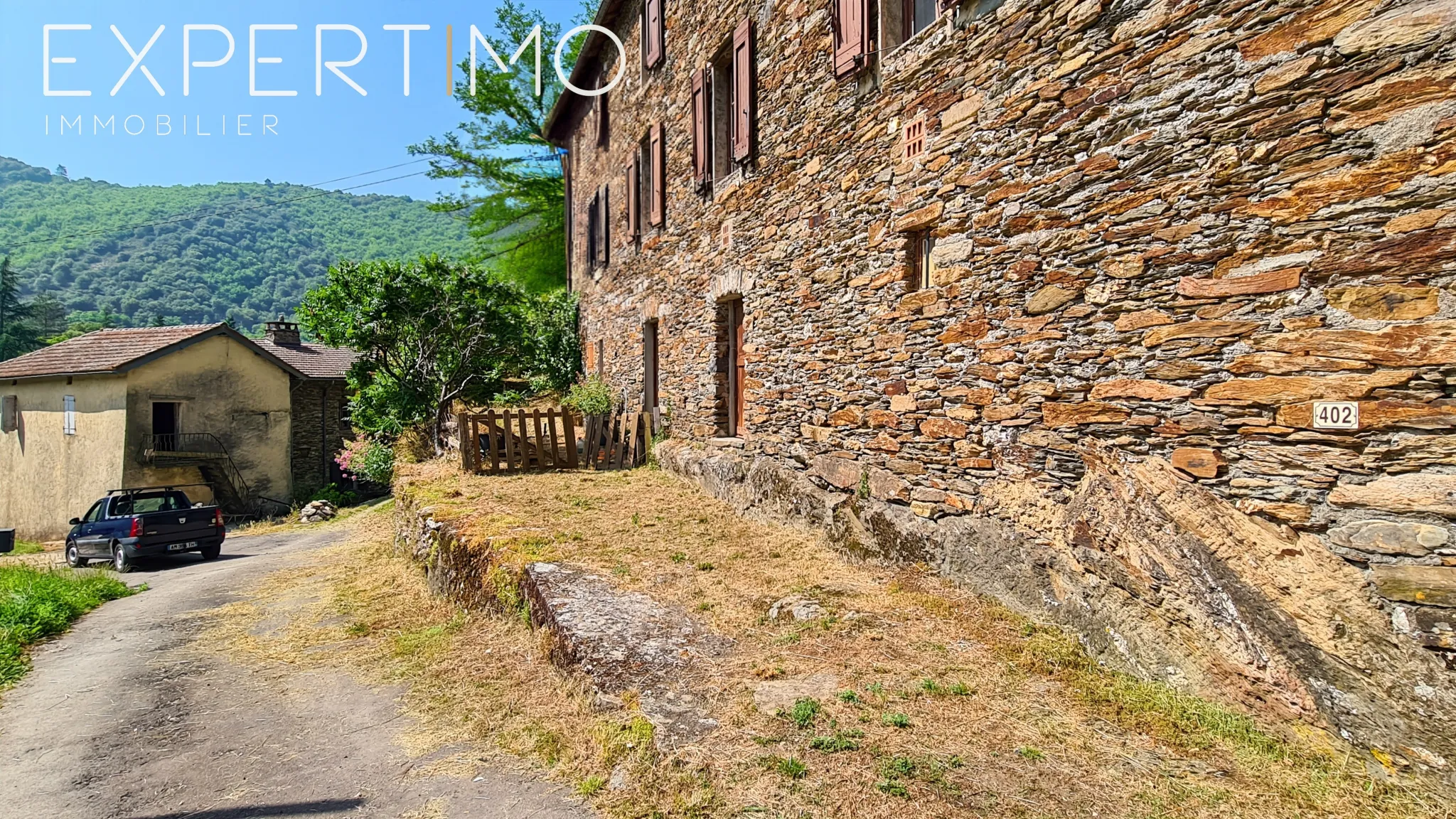 Charmante maison en pierres Cévenoles avec terrain de 1440 m2 à Saint André de Valborgne 