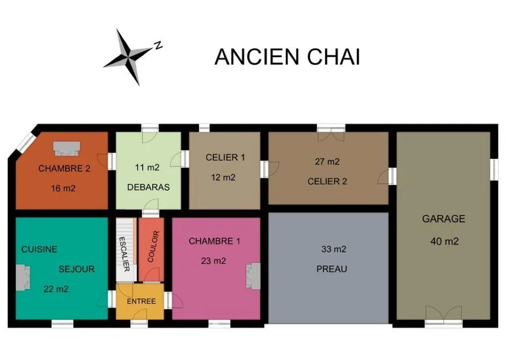 Maison à rénover de 120 m² à Val en Vignes – Projet de résidence ou investissement 