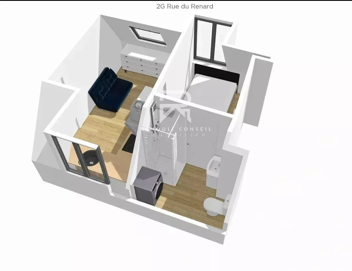 Studio à vendre à Rouen Coteaux Ouest – Opportunité d'investissement avec faible charges