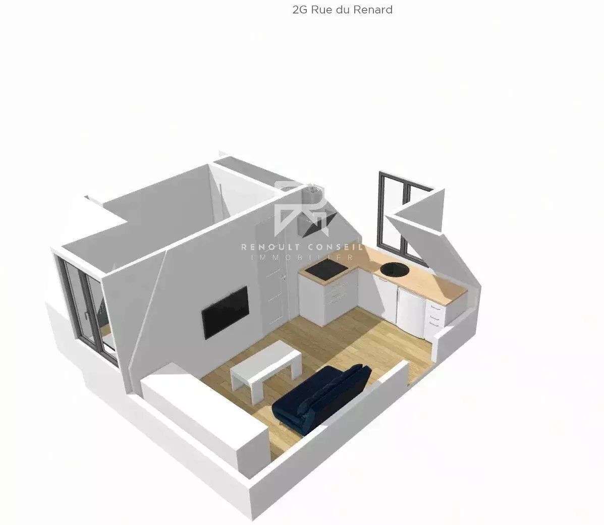 Studio à vendre à Rouen Coteaux Ouest – Opportunité d'investissement avec faible charges 