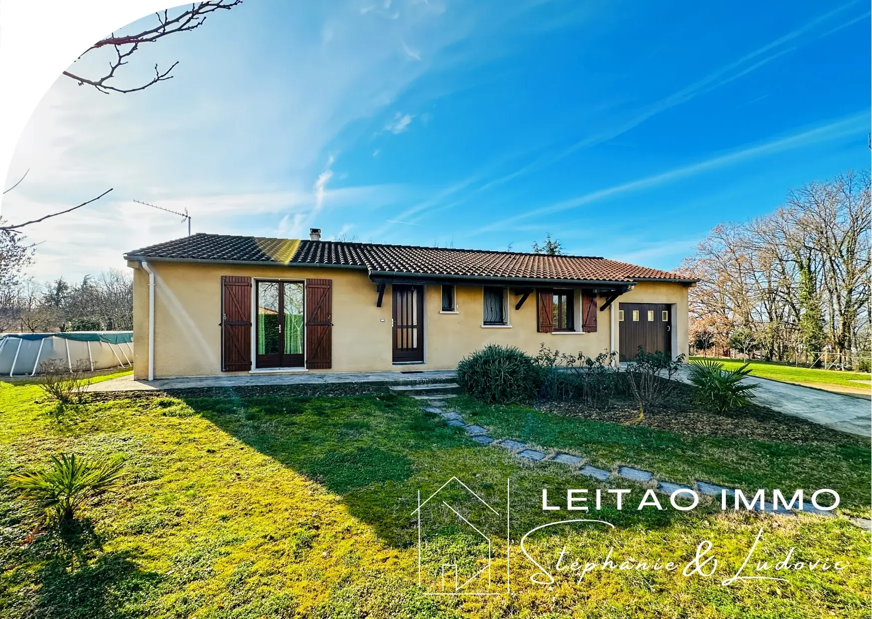 Maison de plain-pied à Graulhet de 92 m² avec grand jardin et garage 