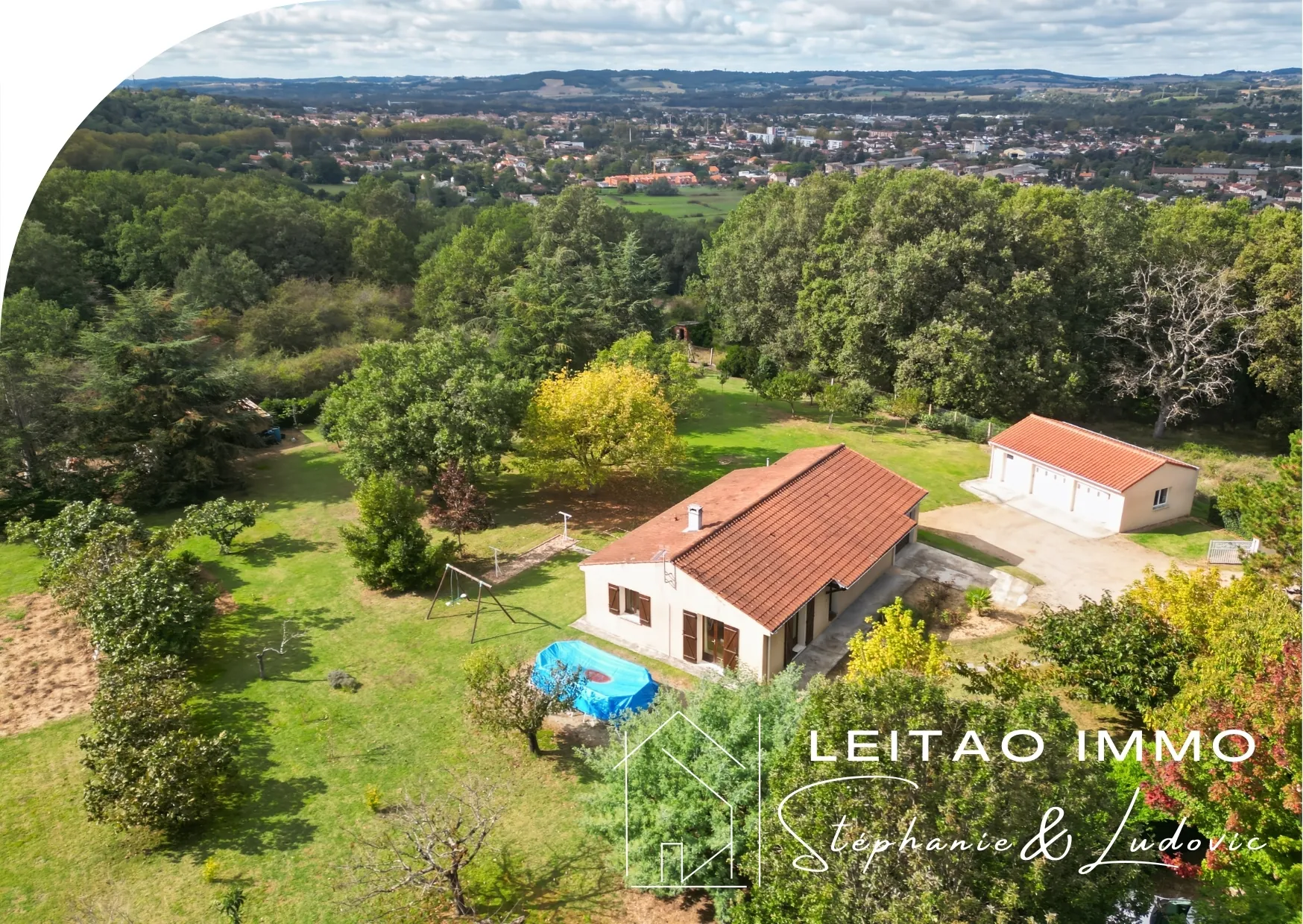 Maison de plain-pied à Graulhet de 92 m² avec grand jardin et garage 