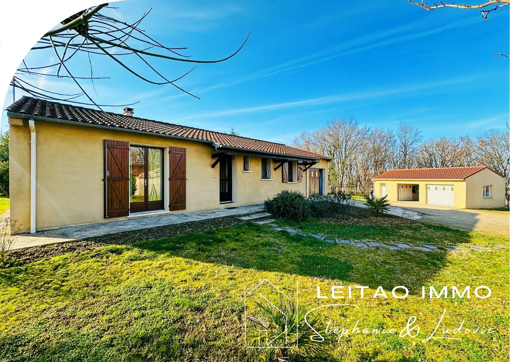 Maison de plain-pied à Graulhet de 92 m² avec grand jardin et garage 