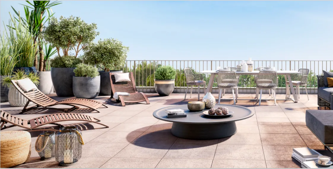 Appartement 2 pièces à vendre à Luisant avec parking et terrasse