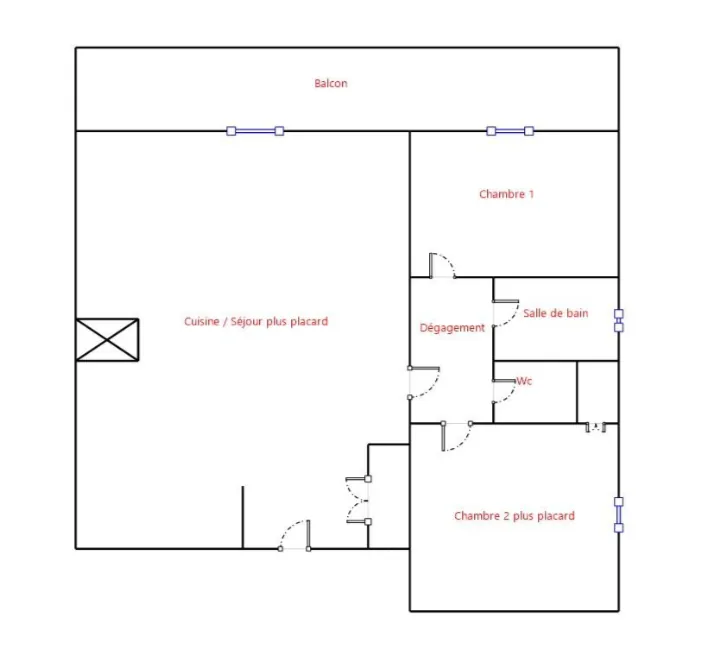 Bel appartement T3 rénové avec balcon à La Ciotat à 15 minutes des plages 