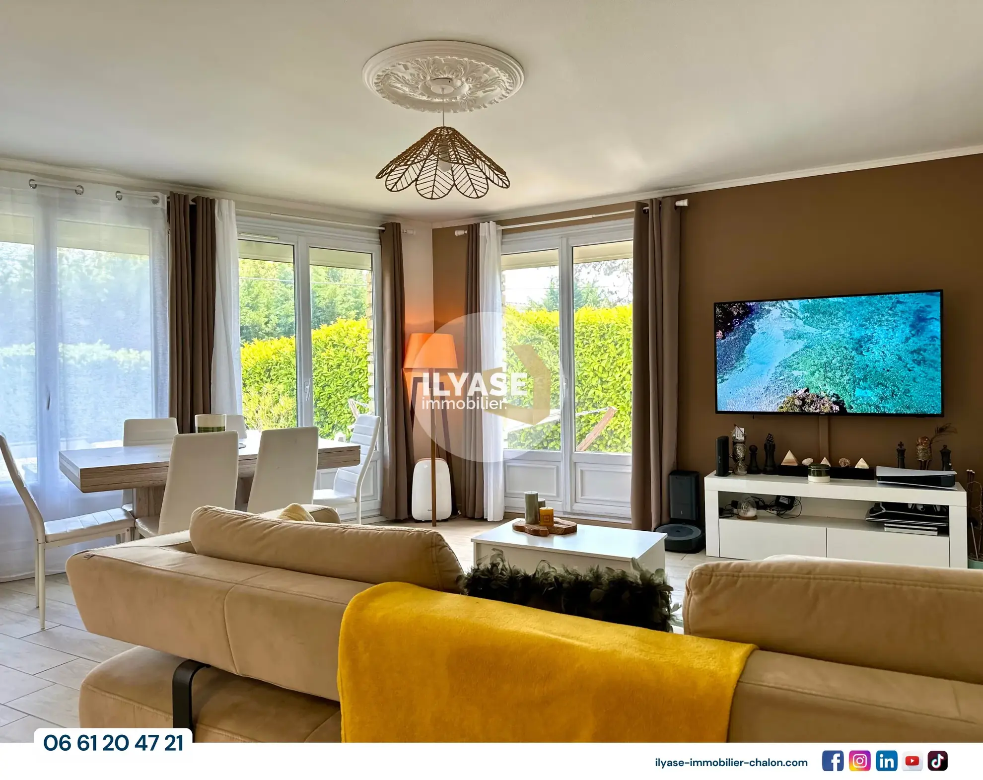 Maison 80 m² avec jardin, spa extérieur, garage à Chalon-sur-Saône 