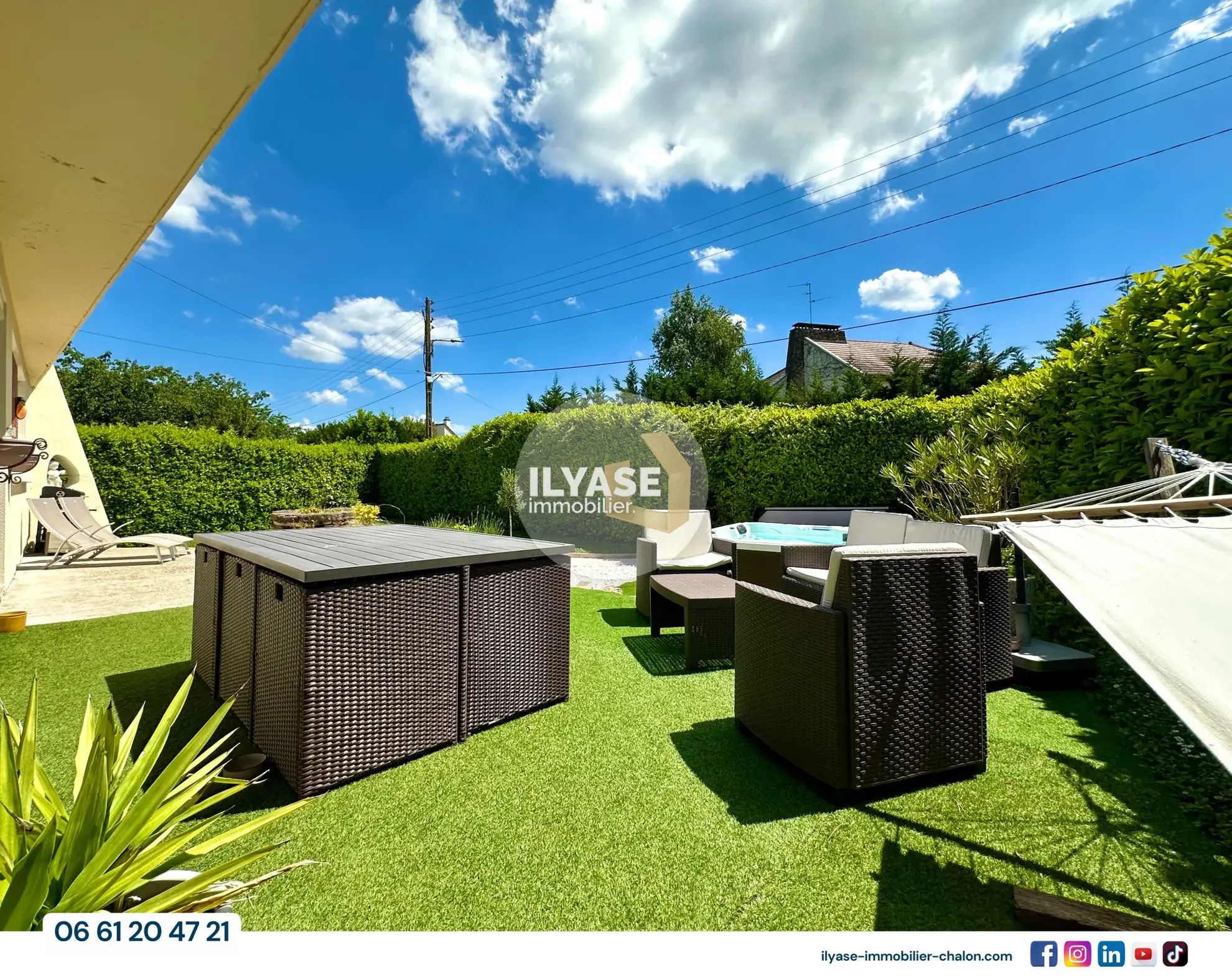 Maison 80 m² avec jardin, spa extérieur, garage à Chalon-sur-Saône 