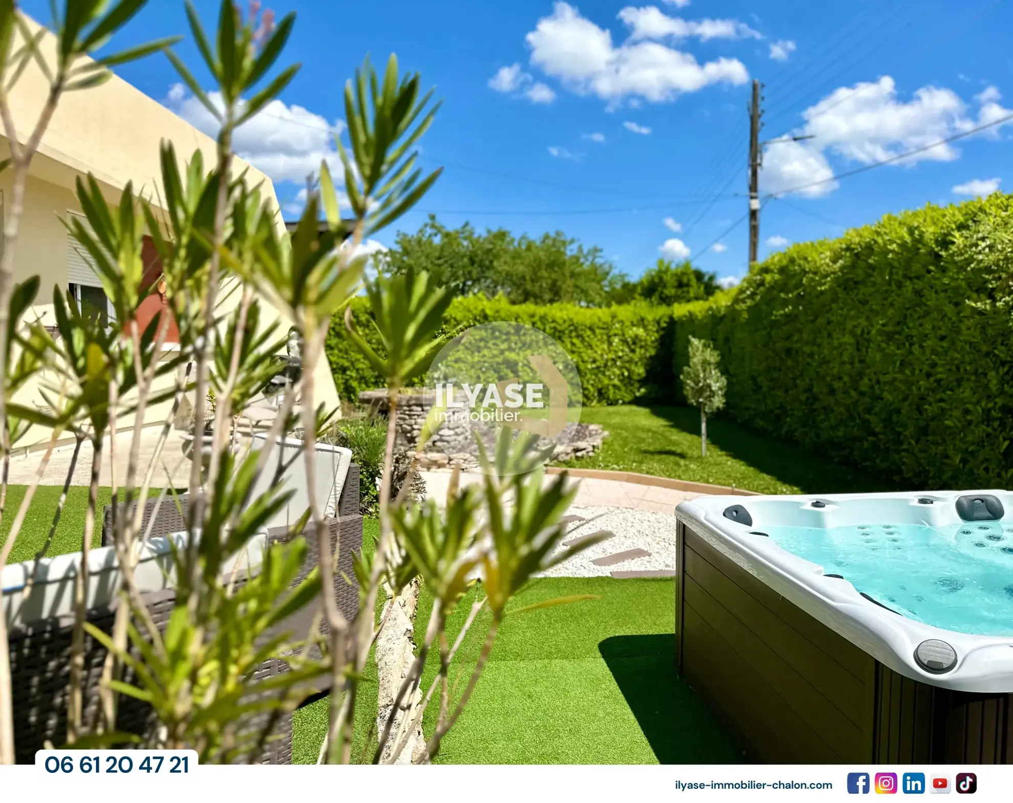 Maison 80 m² avec jardin, spa extérieur, garage à Chalon-sur-Saône 