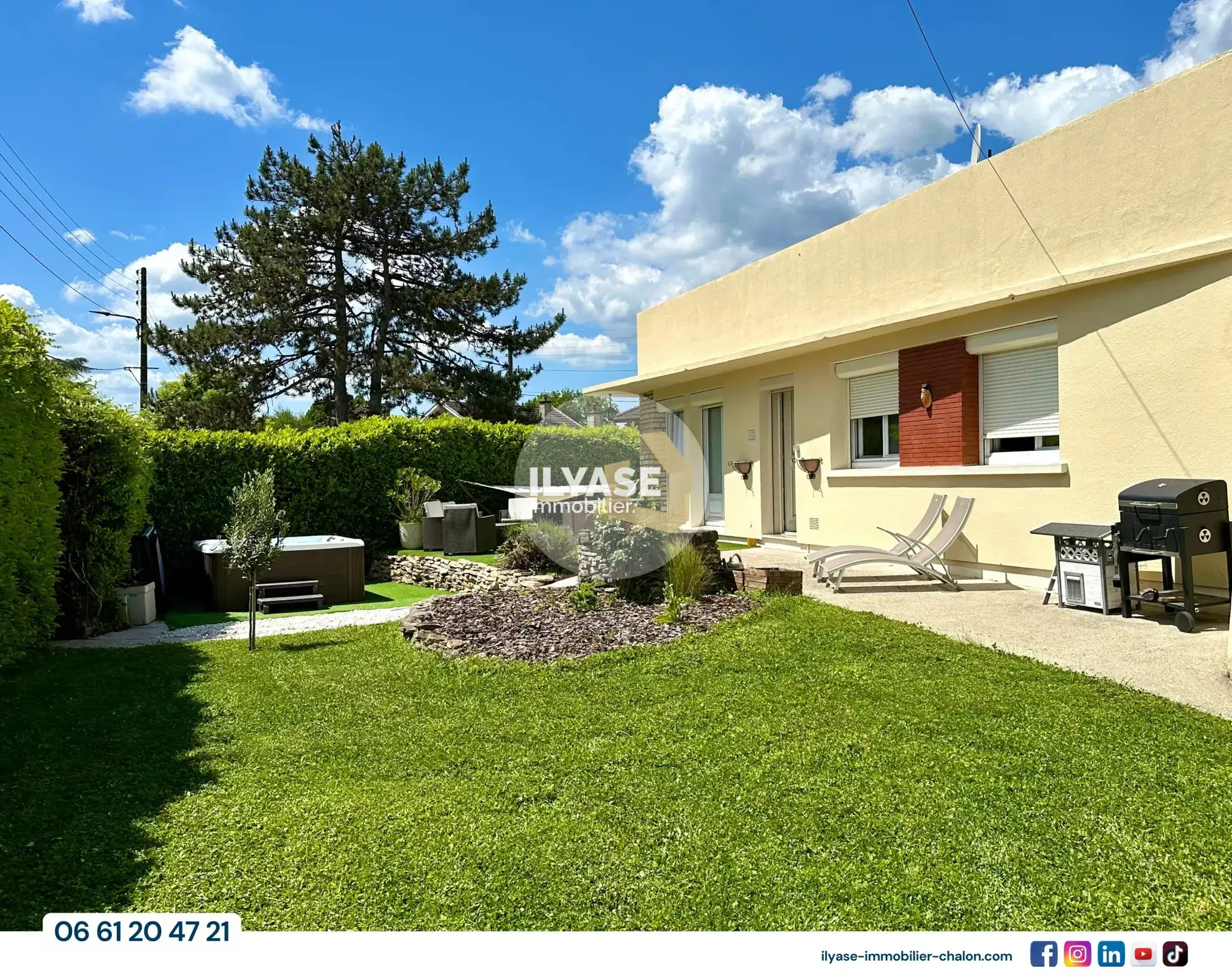 Maison 80 m² avec jardin, spa extérieur, garage à Chalon-sur-Saône 