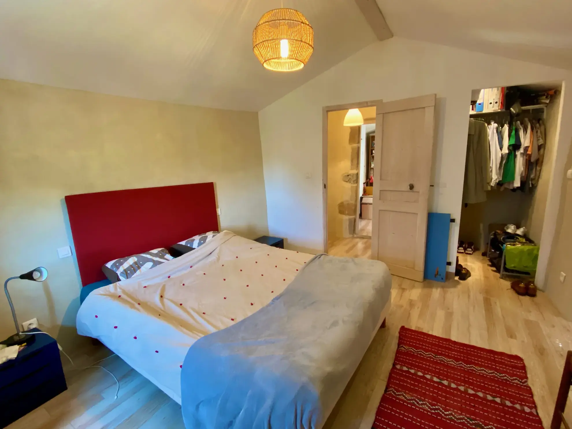 Maison en pierre avec studio indépendant, piscine à Vesseaux, vue dominante 