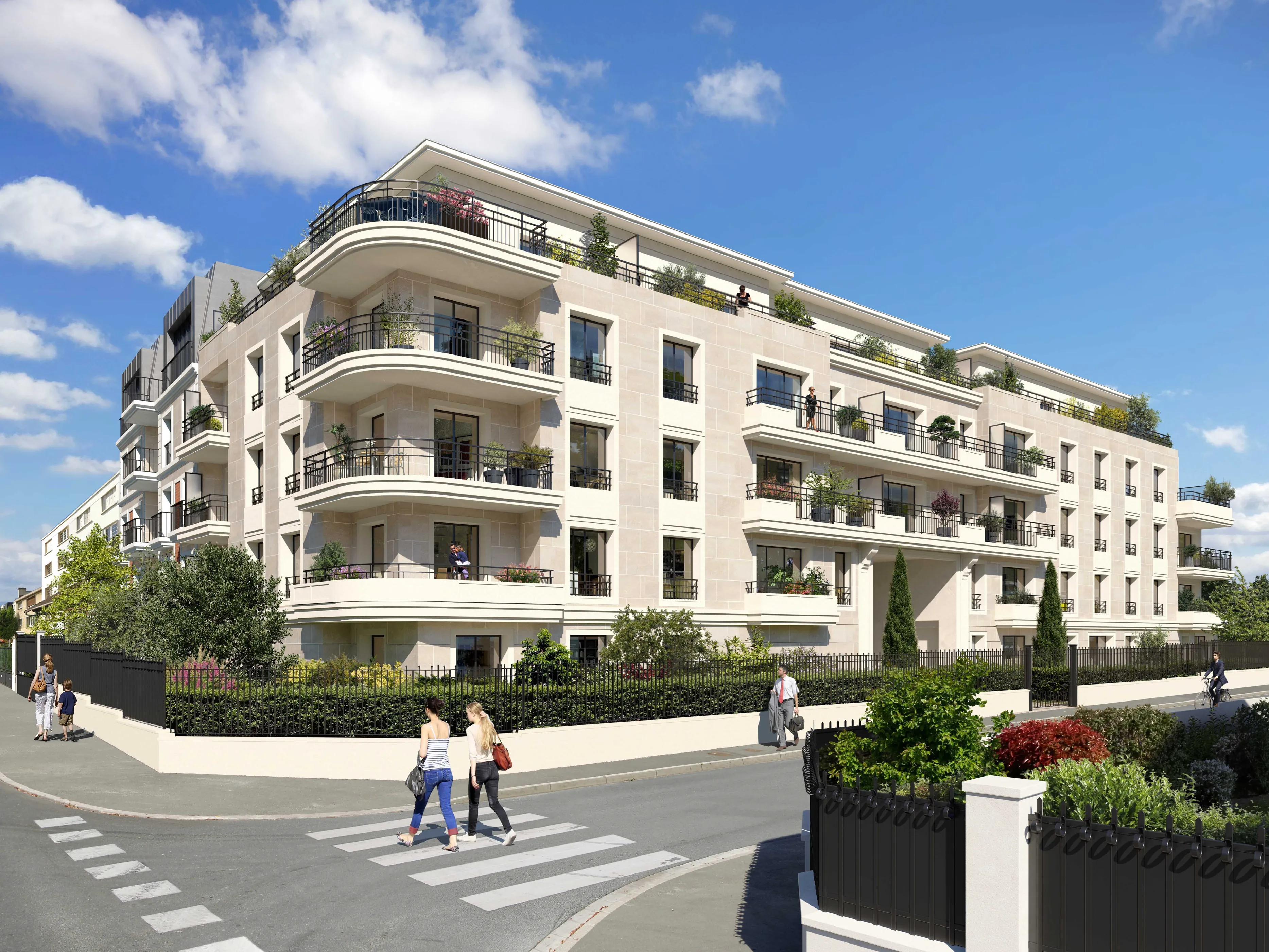 Programme immobilier neuf au Perreux-sur-Marne avec appartements modernes et espaces extérieurs