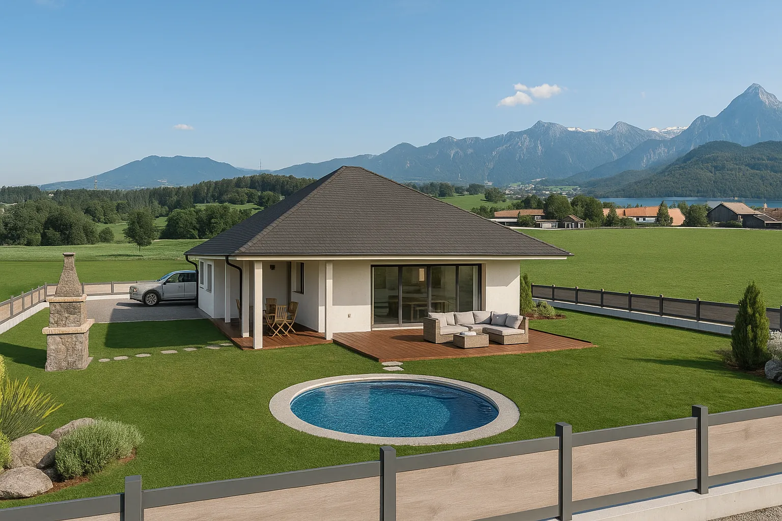 Maison neuve moderne de 90 m² à Chirens, terrain de 600 m², conforme RE 2020 