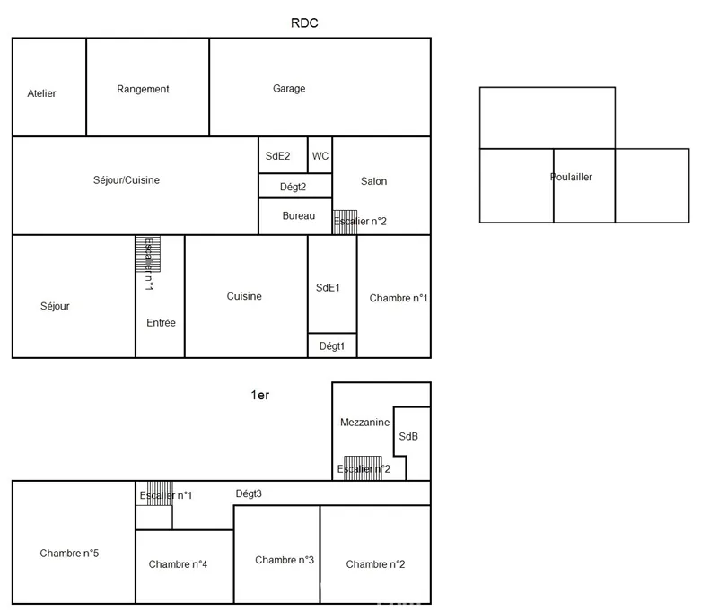 Maison de campagne de 240 m² avec terrain à Saint-Jean-Poutge 
