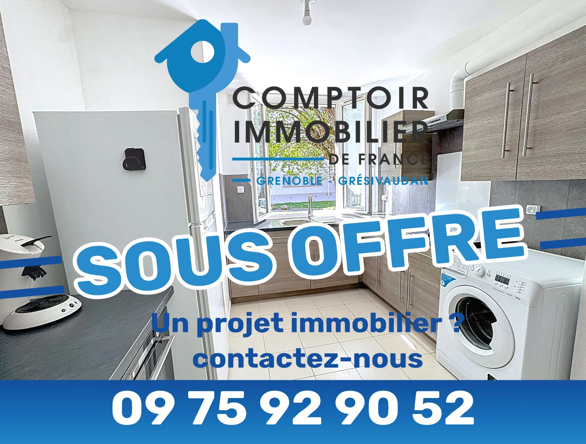 Appartement T2 rénové à Vendre à Grenoble Éaux Claires, 40 m², Calme et Lumineux