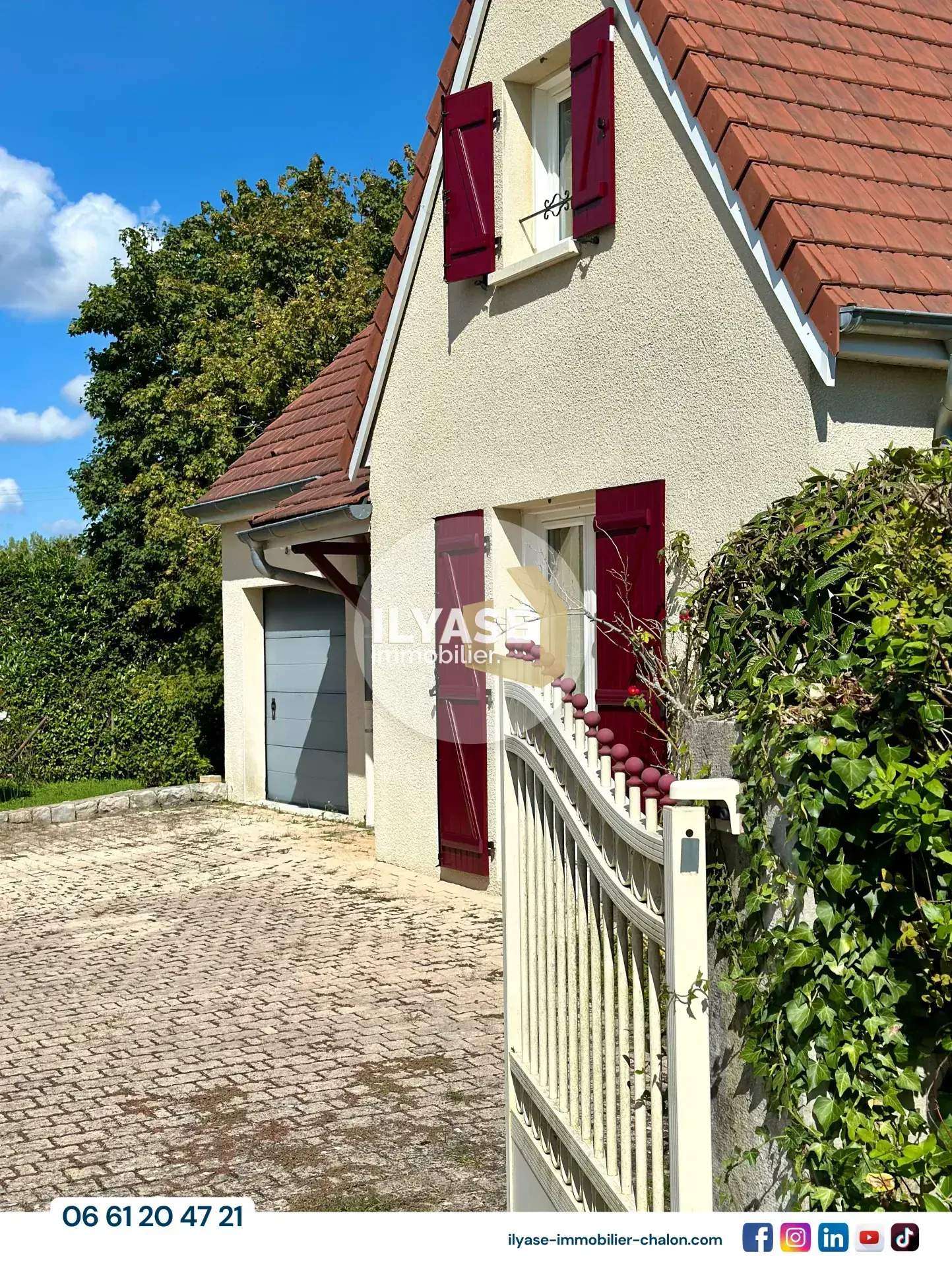 Maison 85 m² avec 3 chambres, garage et jardin à Sornay 